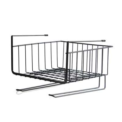 2020 Under Cupboard Storage Hanging Shelf Mesh Basket Kitchen Holder Cabinet Door